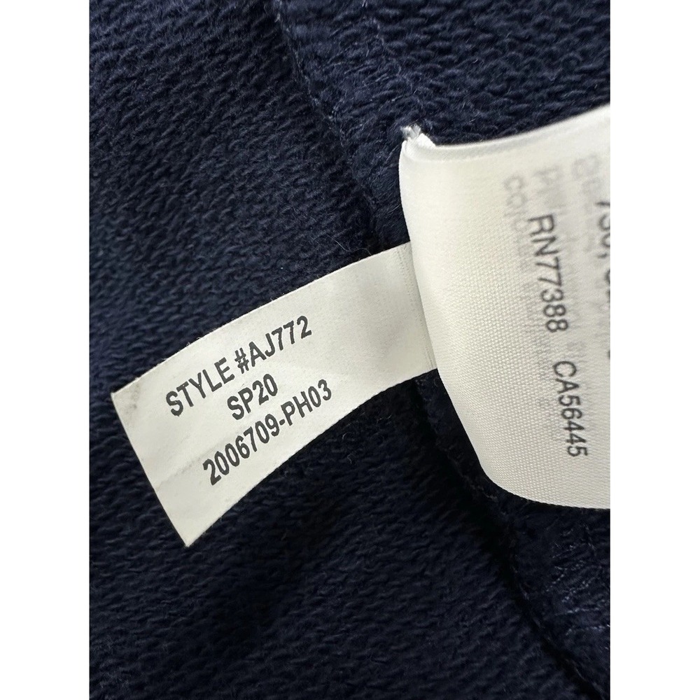 J Crew Cotton Terry Crew Sweatshirt Painter's Leopard Print Pink Navy / Medium - Picture 5 of 5